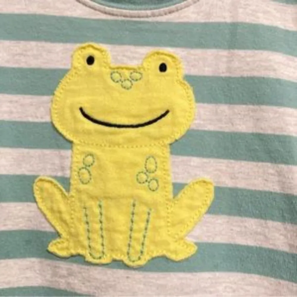 CARTERS Child of Mine Frog Summer Play One Piece Romper Unisex 3 to 6 Months